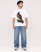 Mockup Boxy Heavyweight Tee White male full-body 02