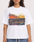 Mockup Boxy Heavyweight Tee White female close-up 06