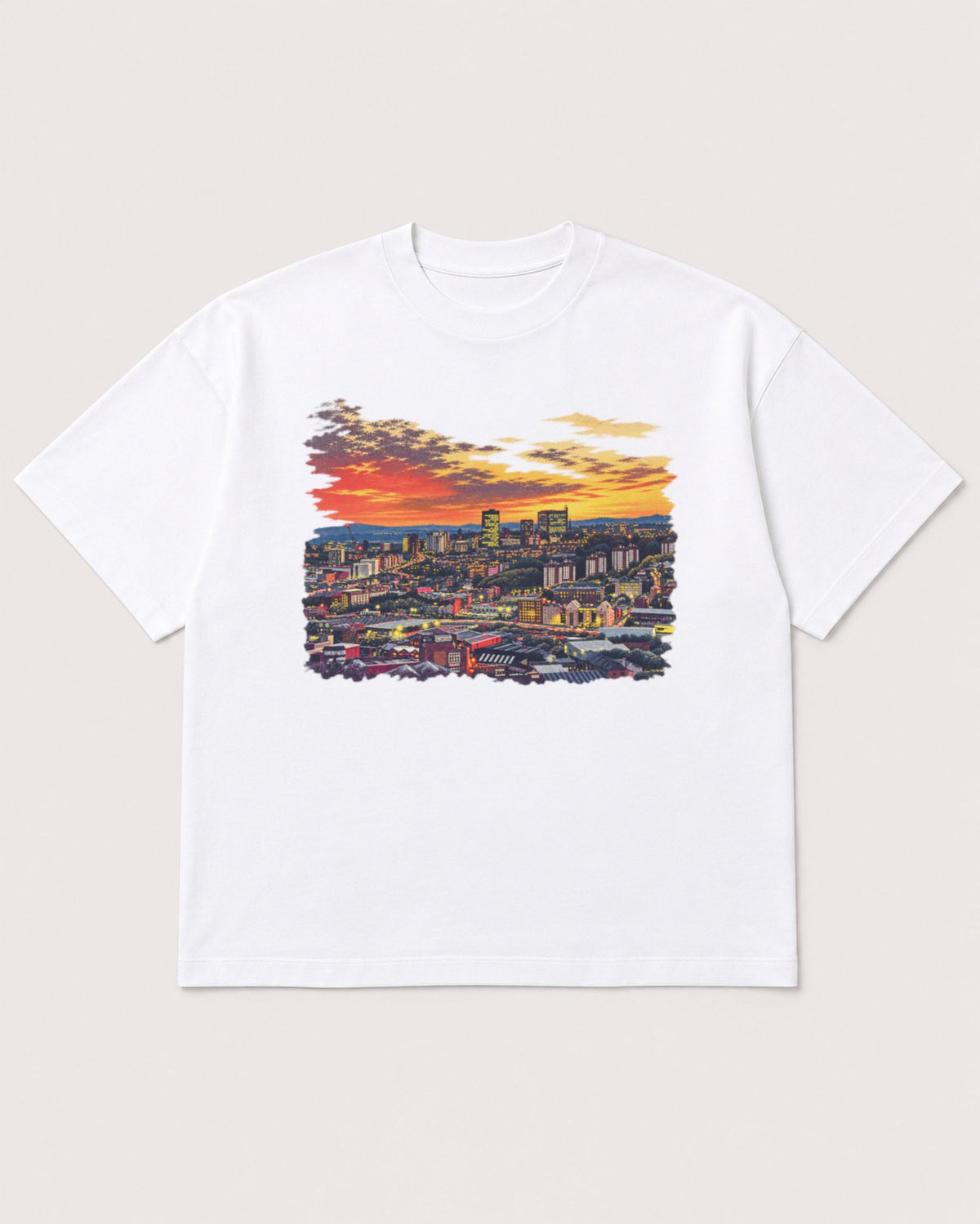Mockup Boxy Heavyweight Tee White product