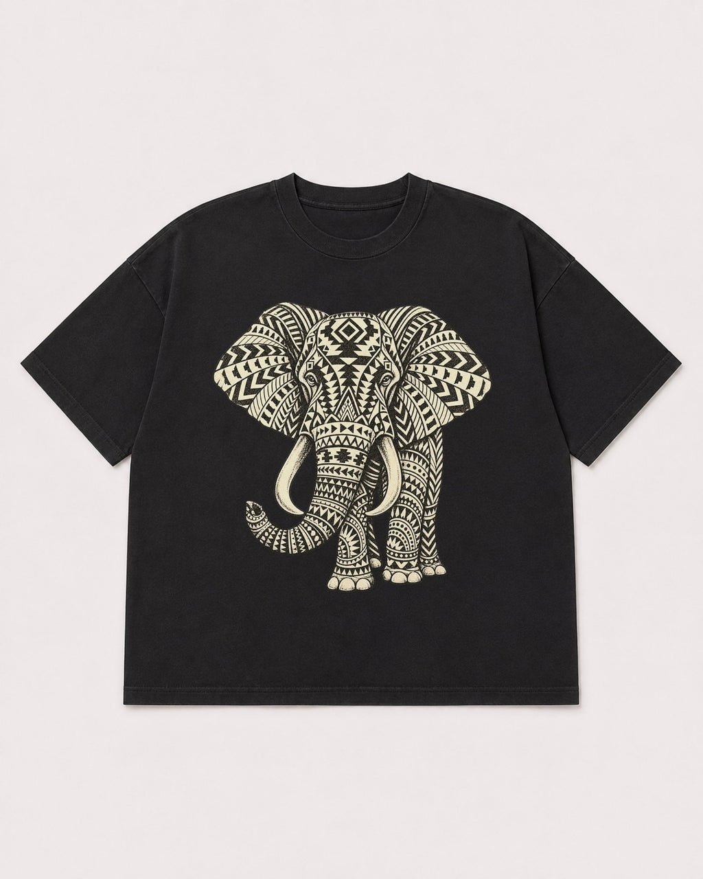 Mockup Boxy Heavyweight Tee Black product
