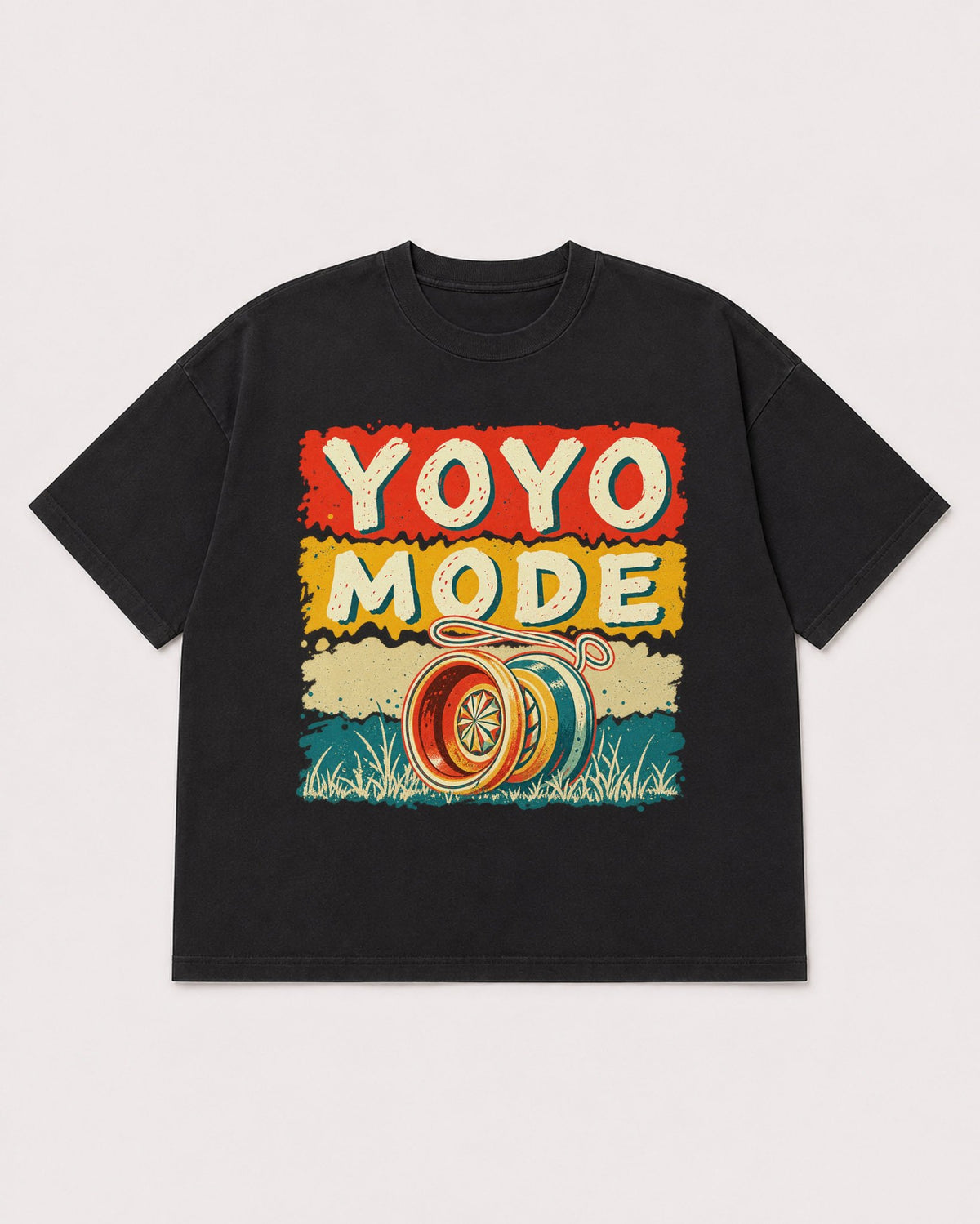 Mockup Boxy Heavyweight Tee Black product