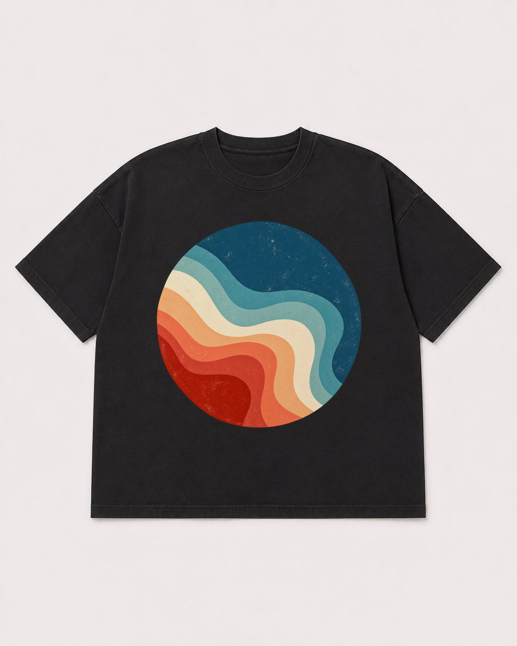 Mockup Boxy Heavyweight Tee Black product