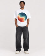Mockup Boxy Heavyweight Tee White male full-body 05