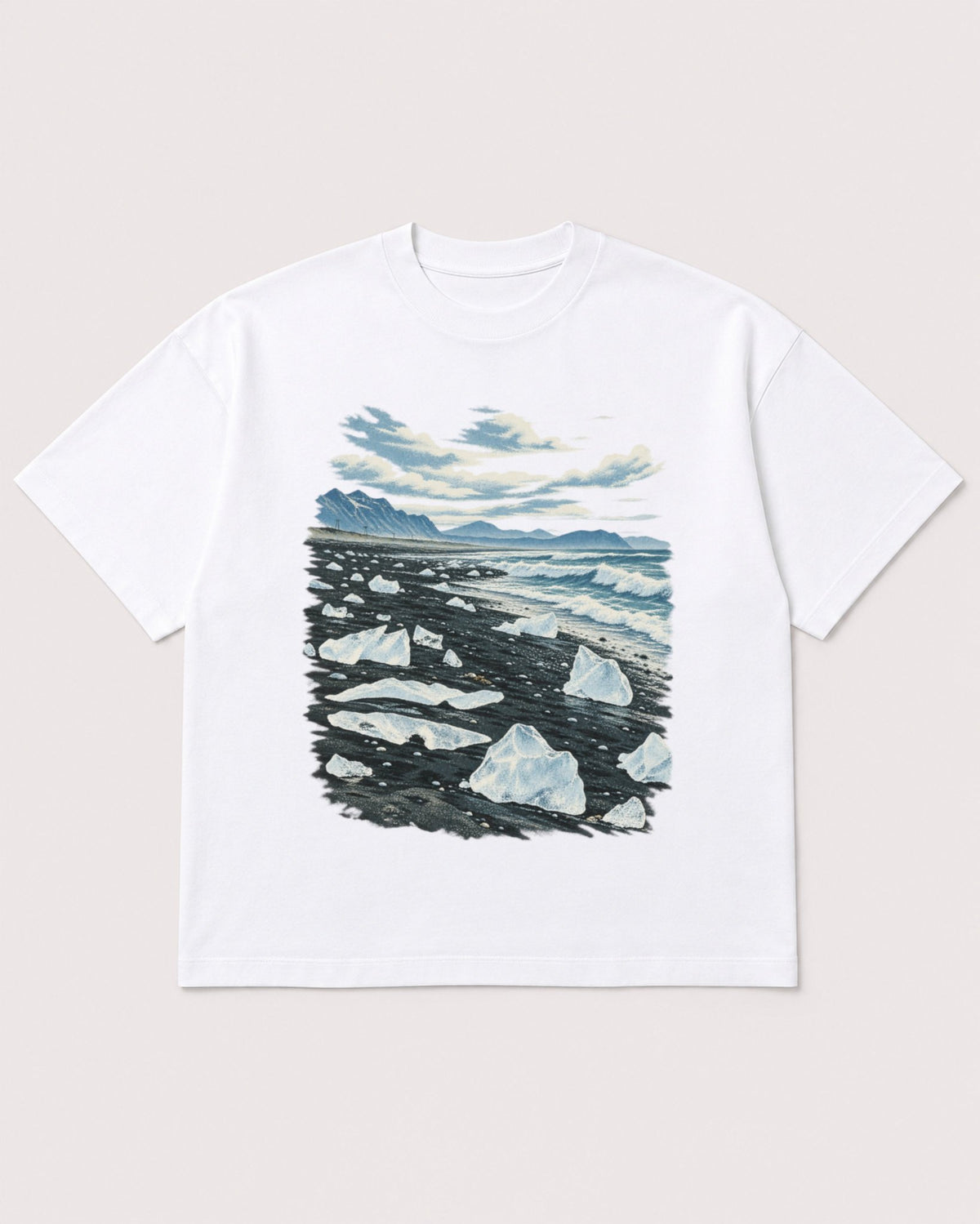 Mockup Boxy Heavyweight Tee White product