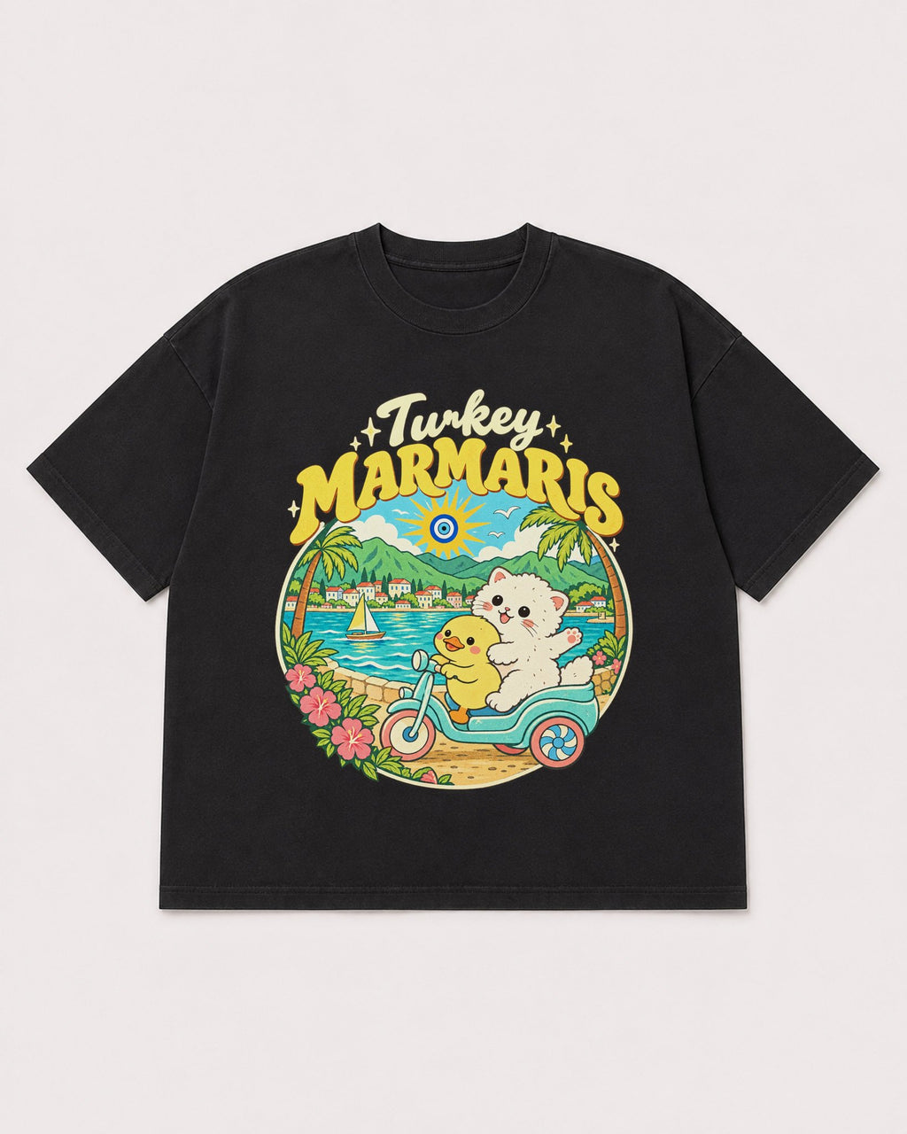 Mockup Boxy Heavyweight Tee Black product