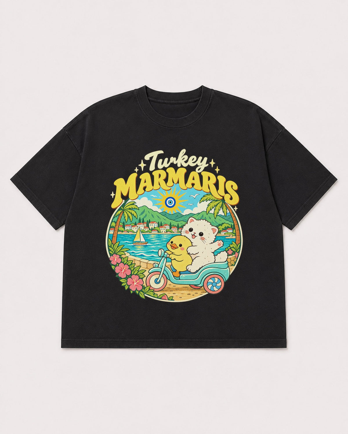 Mockup Boxy Heavyweight Tee Black product
