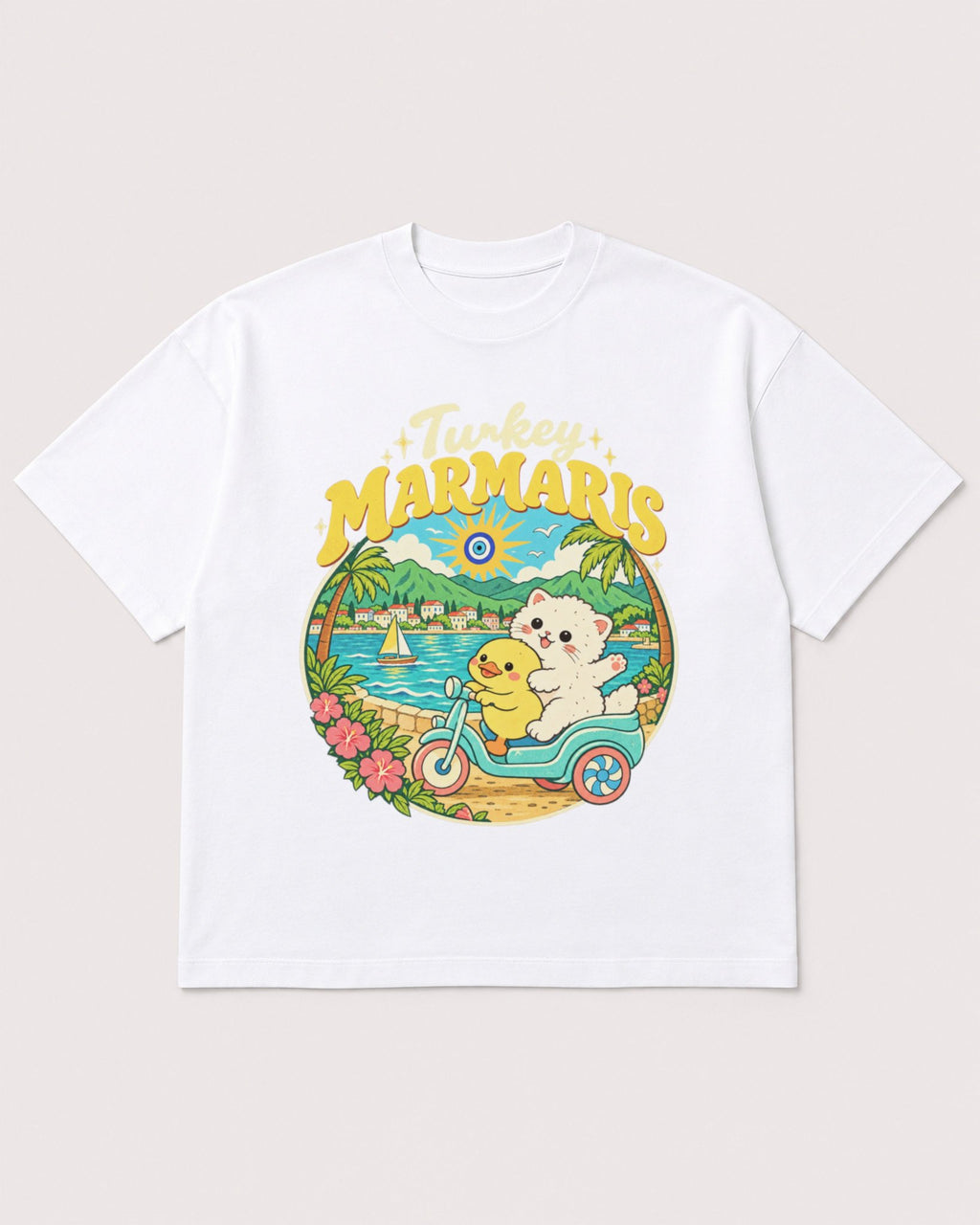 Mockup Boxy Heavyweight Tee White product