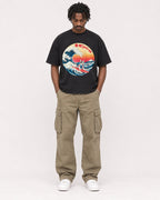 Mockup Boxy Heavyweight Tee Black male full-body 04