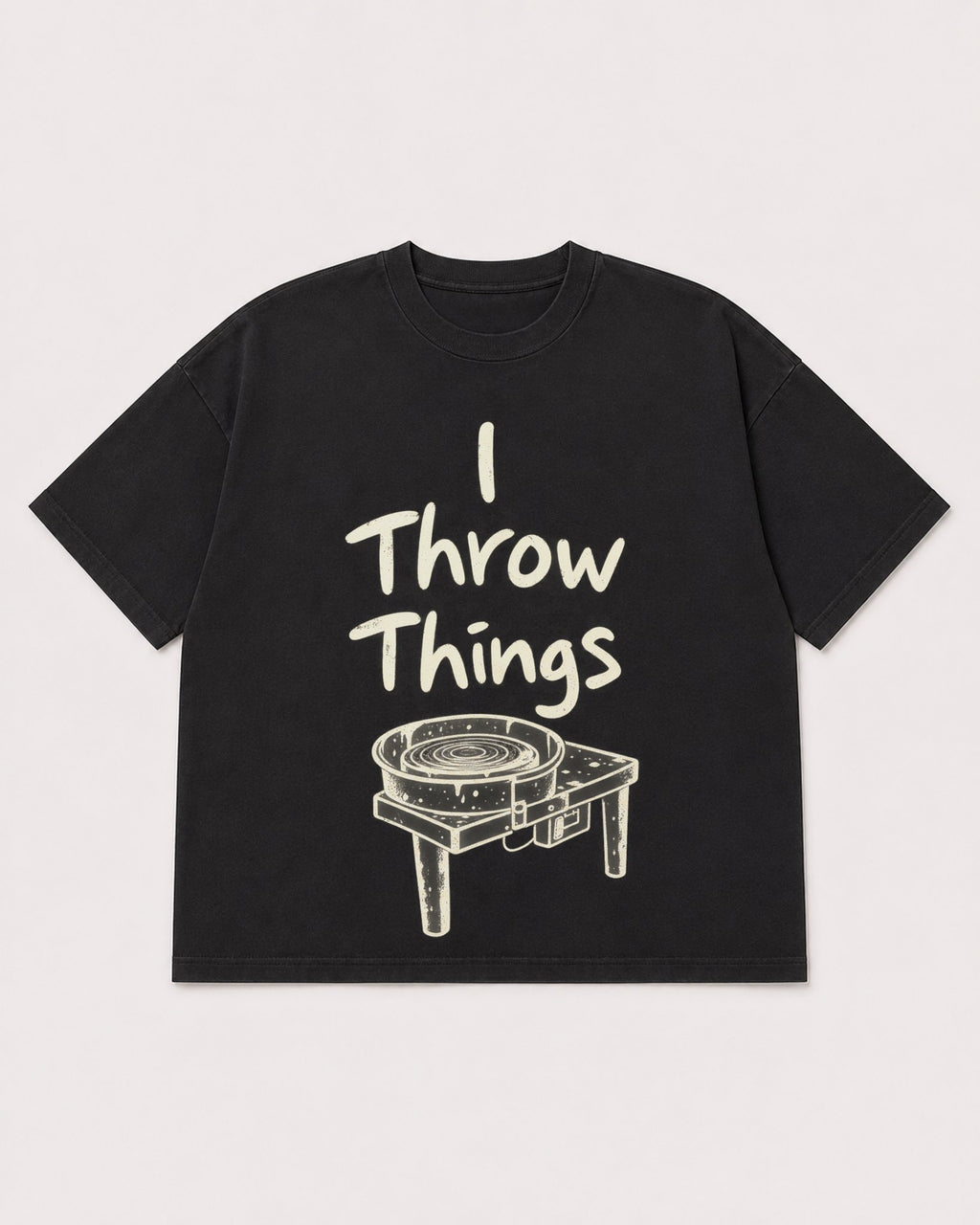 Mockup Boxy Heavyweight Tee Black product