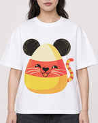 Mockup Boxy Heavyweight Tee White female close-up 03