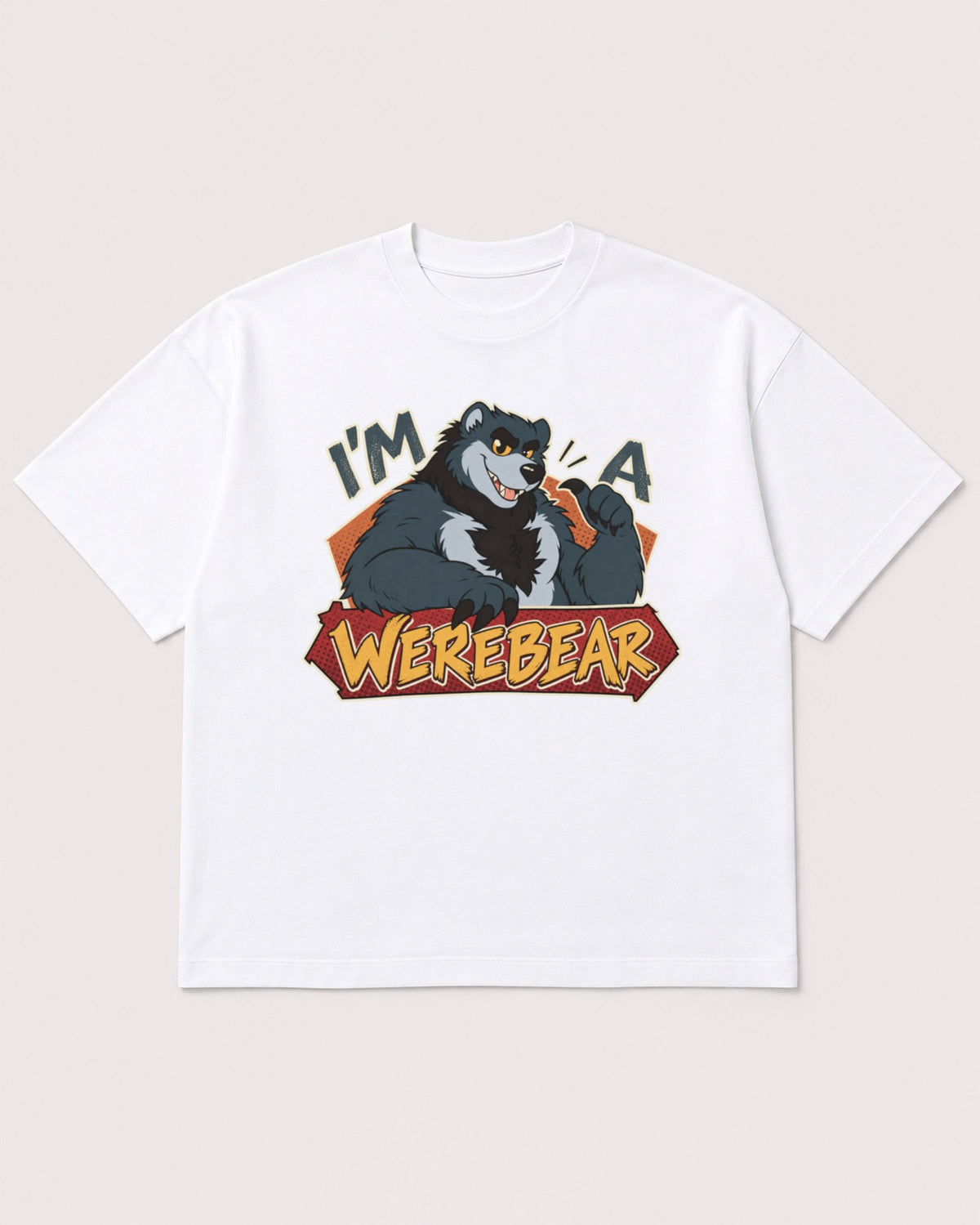Mockup Boxy Heavyweight Tee White product