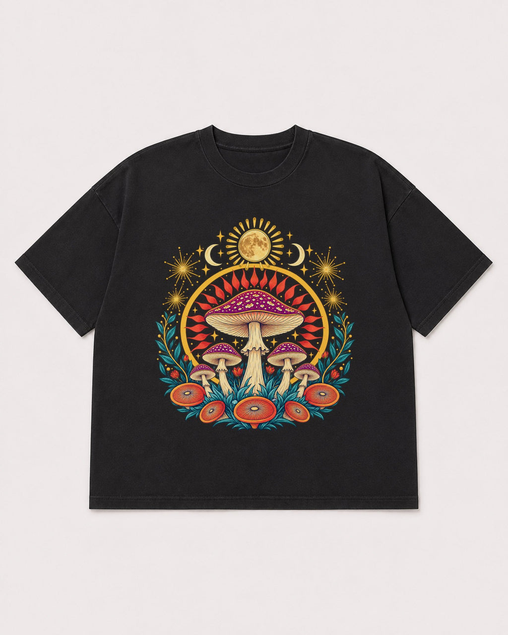 Mockup Boxy Heavyweight Tee Black product