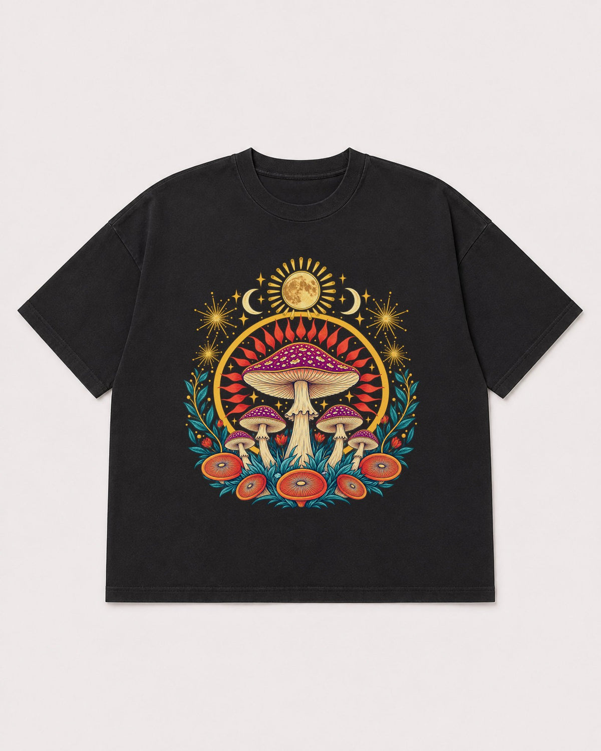 Mockup Boxy Heavyweight Tee Black product