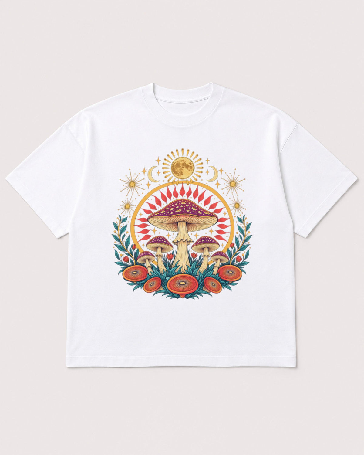 Mockup Boxy Heavyweight Tee White product