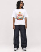 Mockup Boxy Heavyweight Tee White female full-body 24