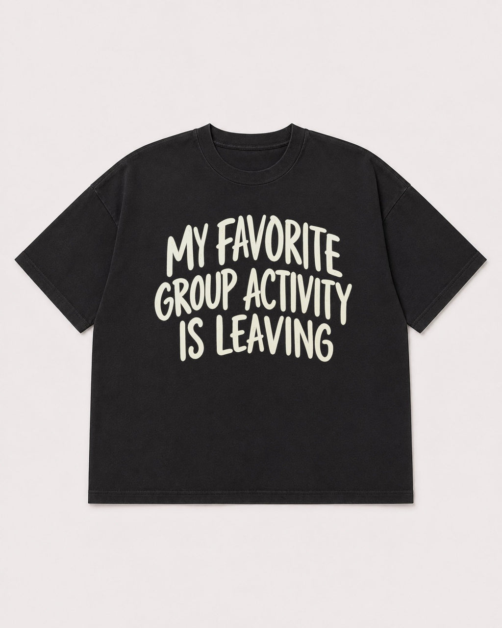 Mockup Boxy Heavyweight Tee Black product