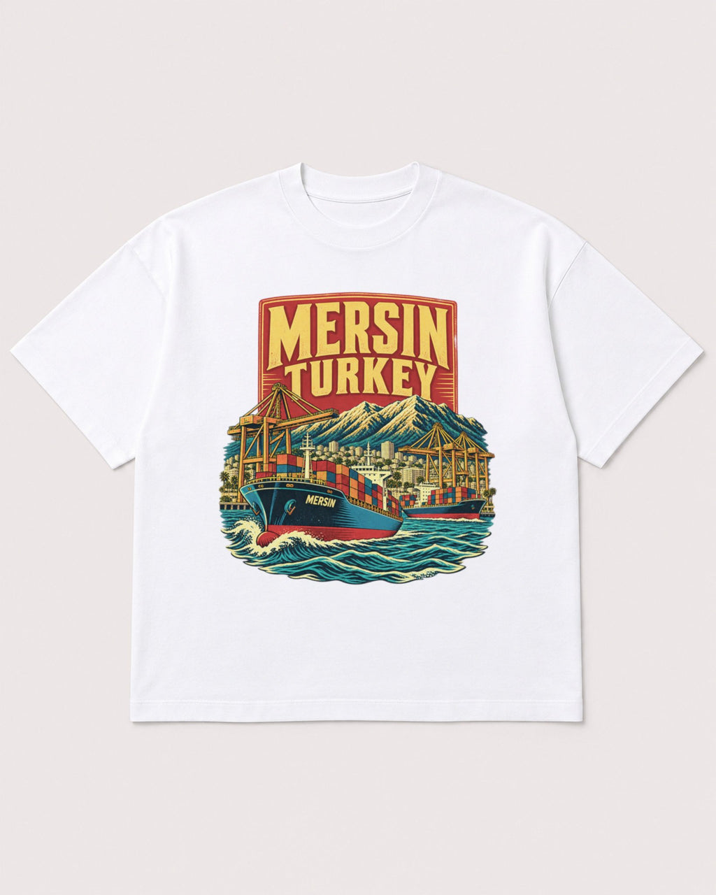 Mockup Boxy Heavyweight Tee White product