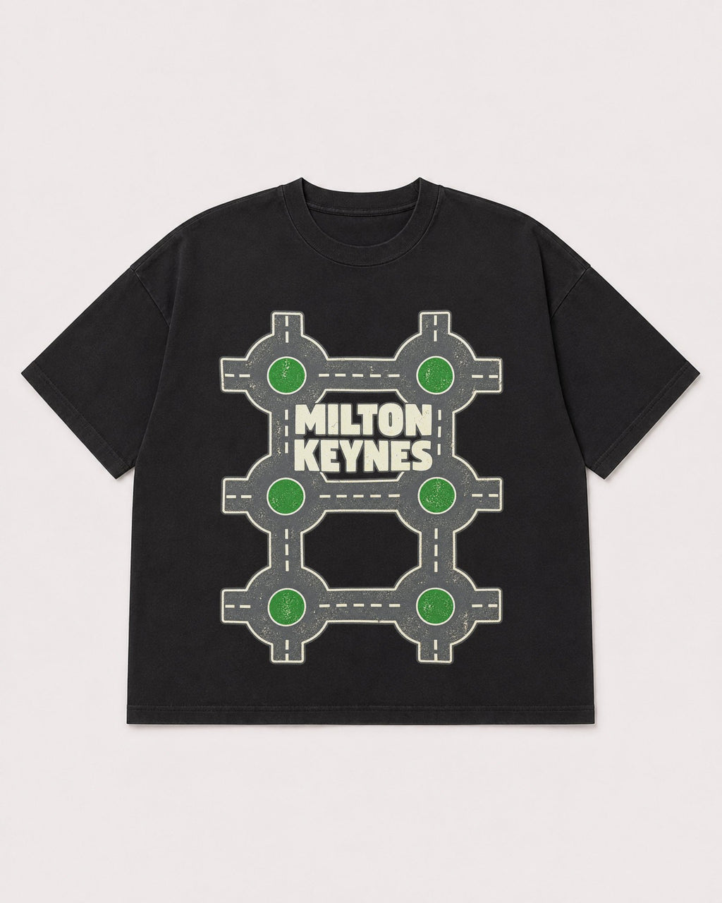 Mockup Boxy Heavyweight Tee Black product