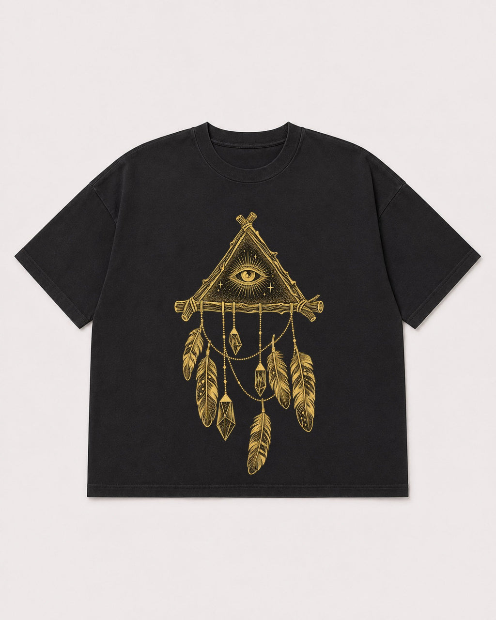 Mockup Boxy Heavyweight Tee Black product