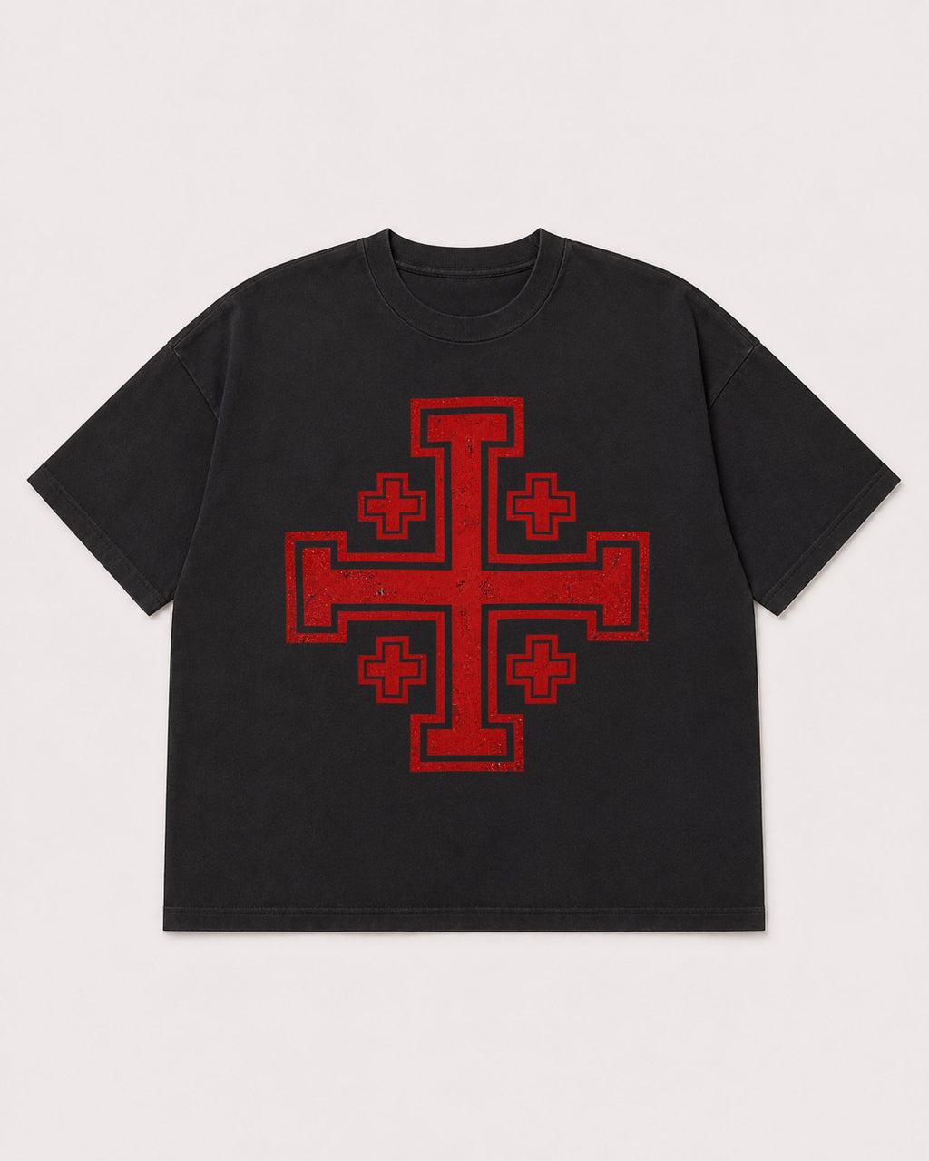 Mockup Boxy Heavyweight Tee Black product