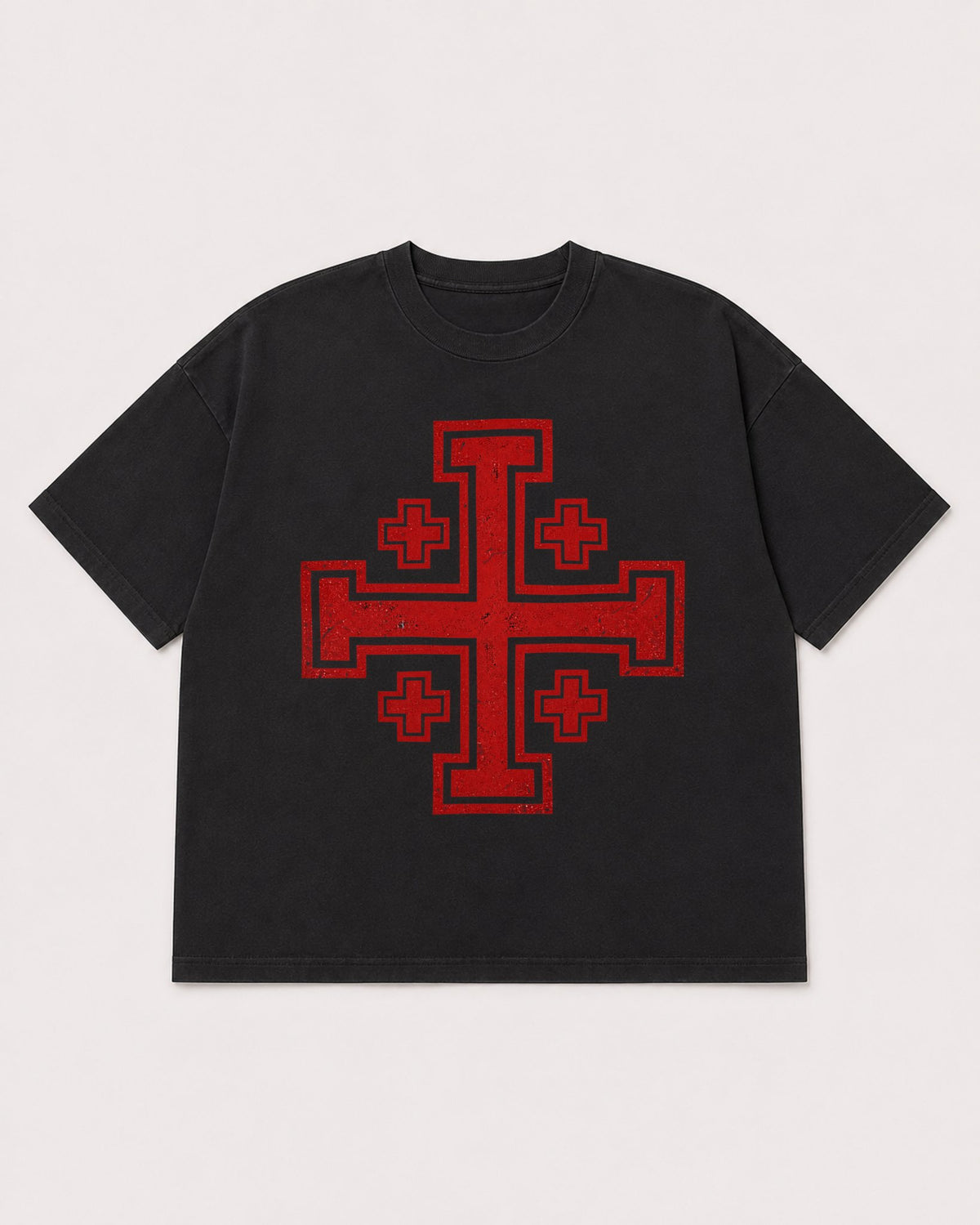 Mockup Boxy Heavyweight Tee Black product