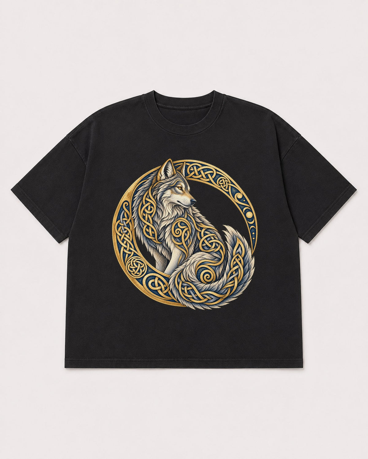 Mockup Boxy Heavyweight Tee Black product