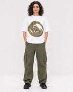 Mockup Boxy Heavyweight Tee White female full-body 27