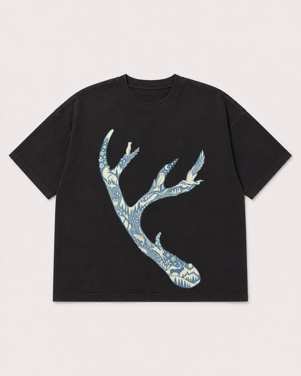 Mockup Boxy Heavyweight Tee Black product