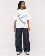 Mockup Boxy Heavyweight Tee White female full-body 04