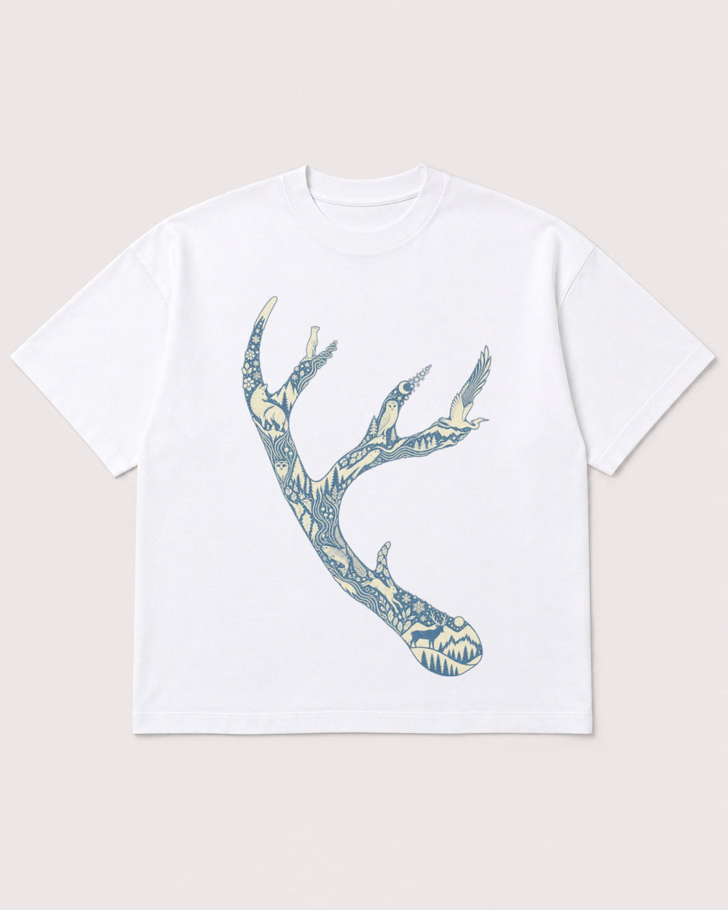 Mockup Boxy Heavyweight Tee White product