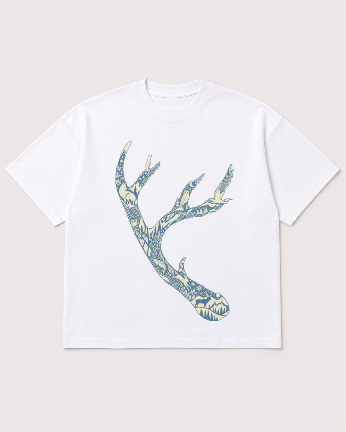 Mockup Boxy Heavyweight Tee White product
