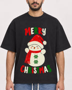 Mockup Boxy Heavyweight Tee Black male close-up 07