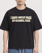Mockup Boxy Heavyweight Tee Black male close-up 43