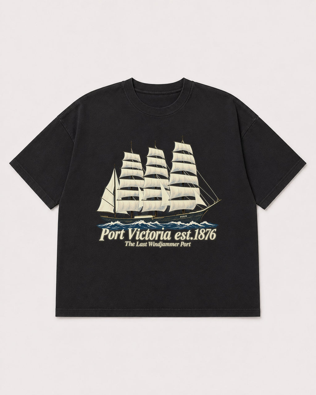 Mockup Boxy Heavyweight Tee Black product