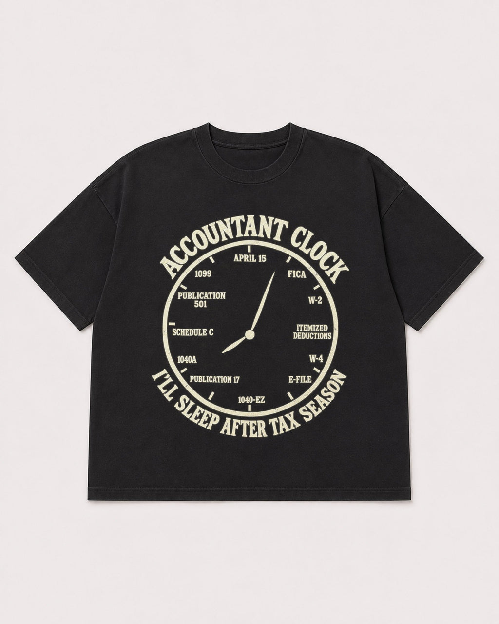 Mockup Boxy Heavyweight Tee Black product