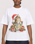 Mockup Boxy Heavyweight Tee White female close-up 34
