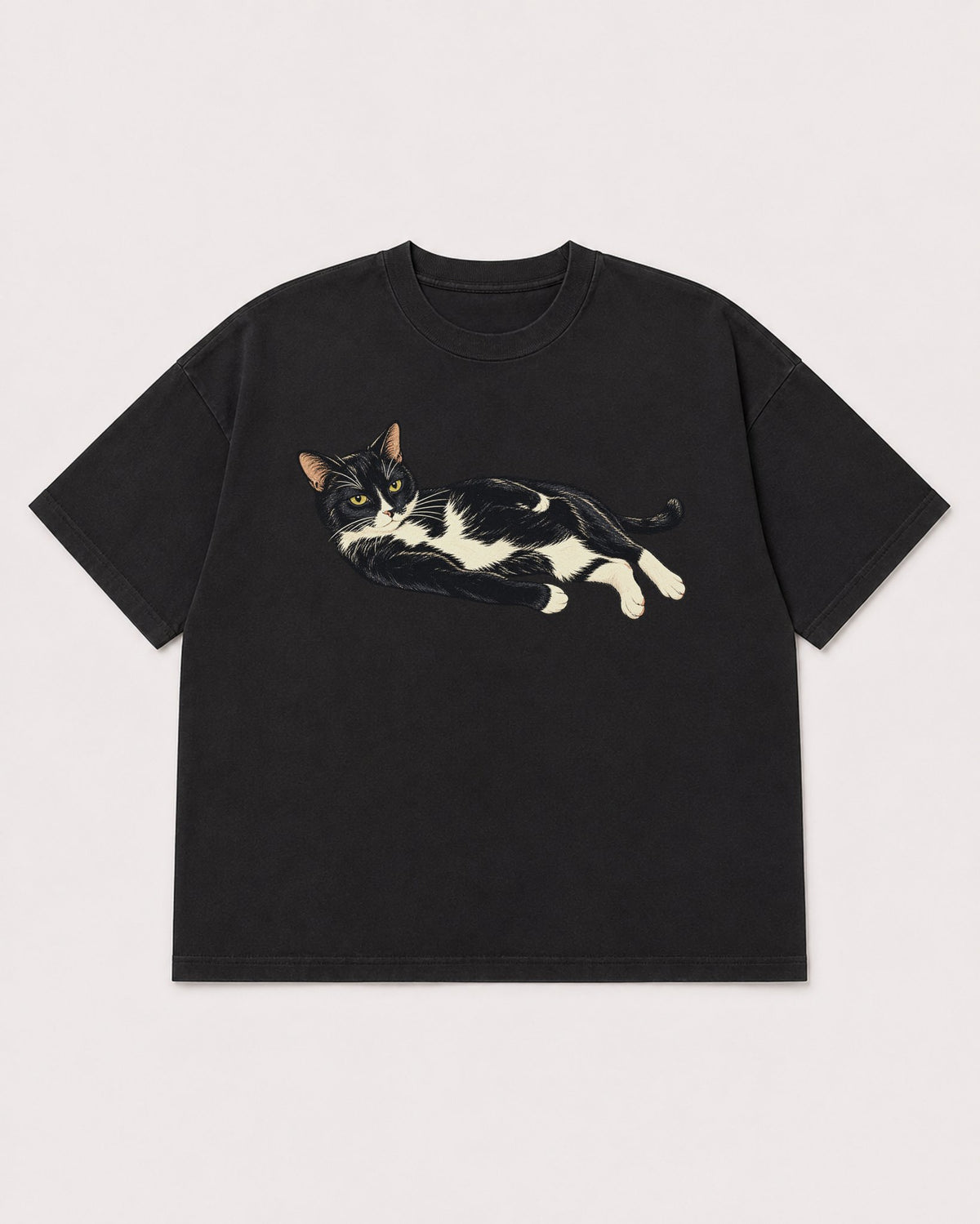 Mockup Boxy Heavyweight Tee Black product
