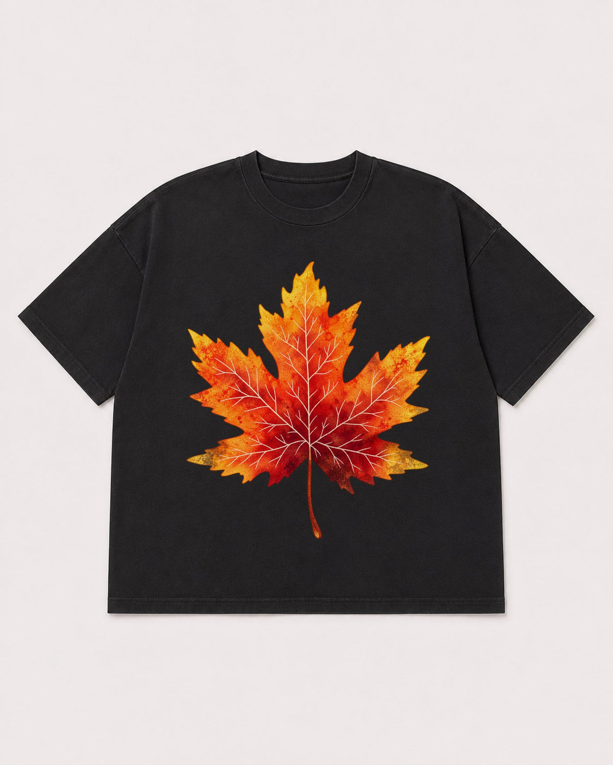 Mockup Boxy Heavyweight Tee Black product