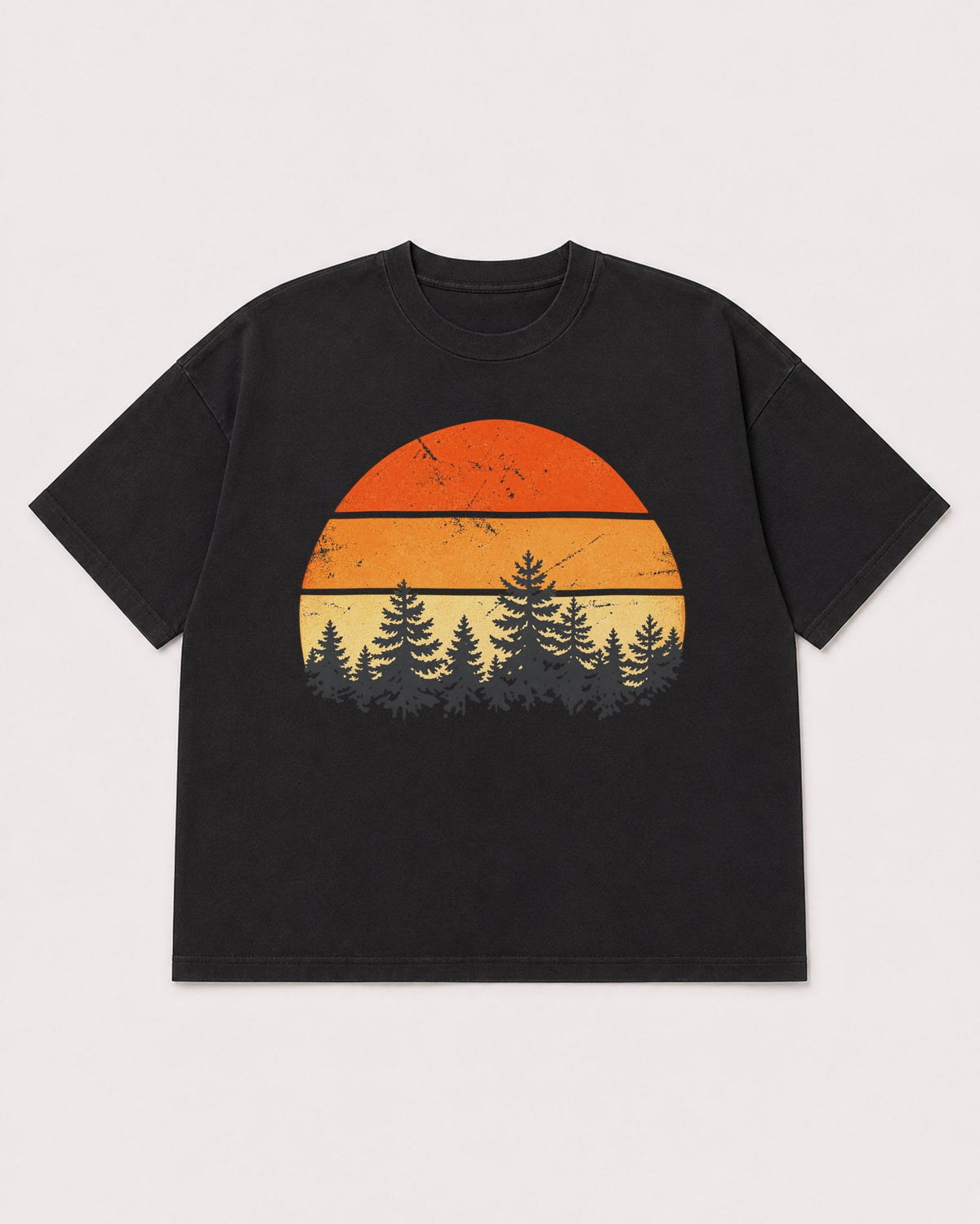 Mockup Boxy Heavyweight Tee Black product
