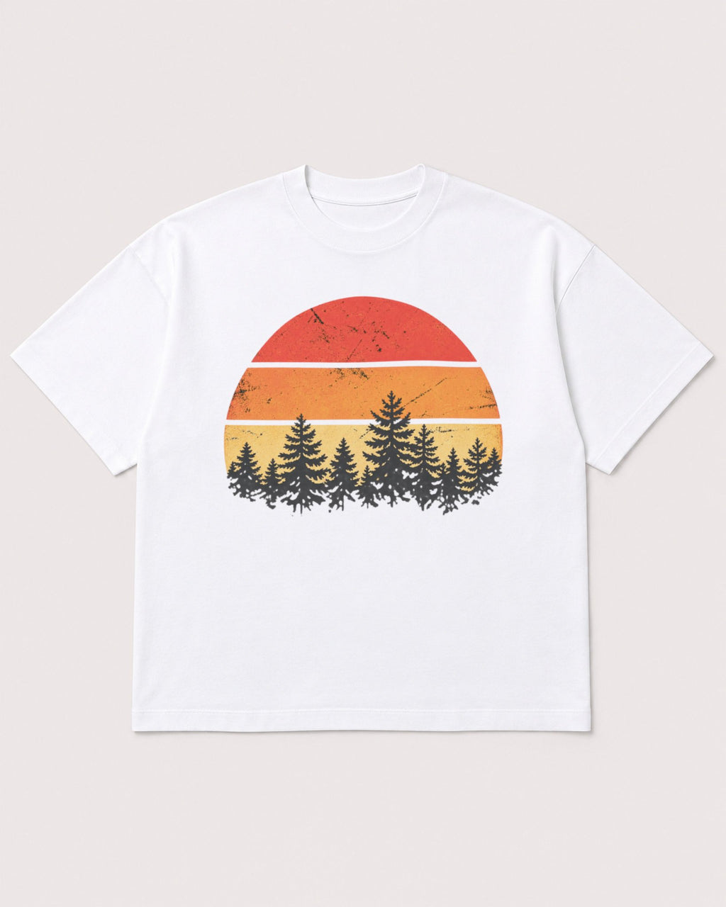 Mockup Boxy Heavyweight Tee White product