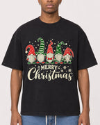 Mockup Boxy Heavyweight Tee Black male close-up 35