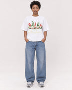 Mockup Boxy Heavyweight Tee White female full-body 35