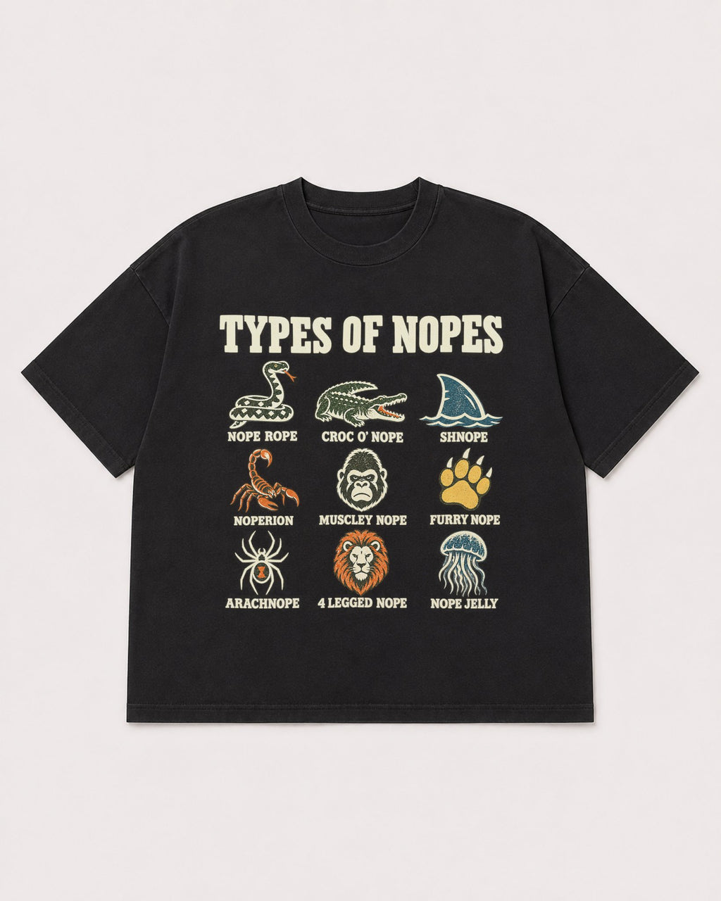 Mockup Boxy Heavyweight Tee Black product
