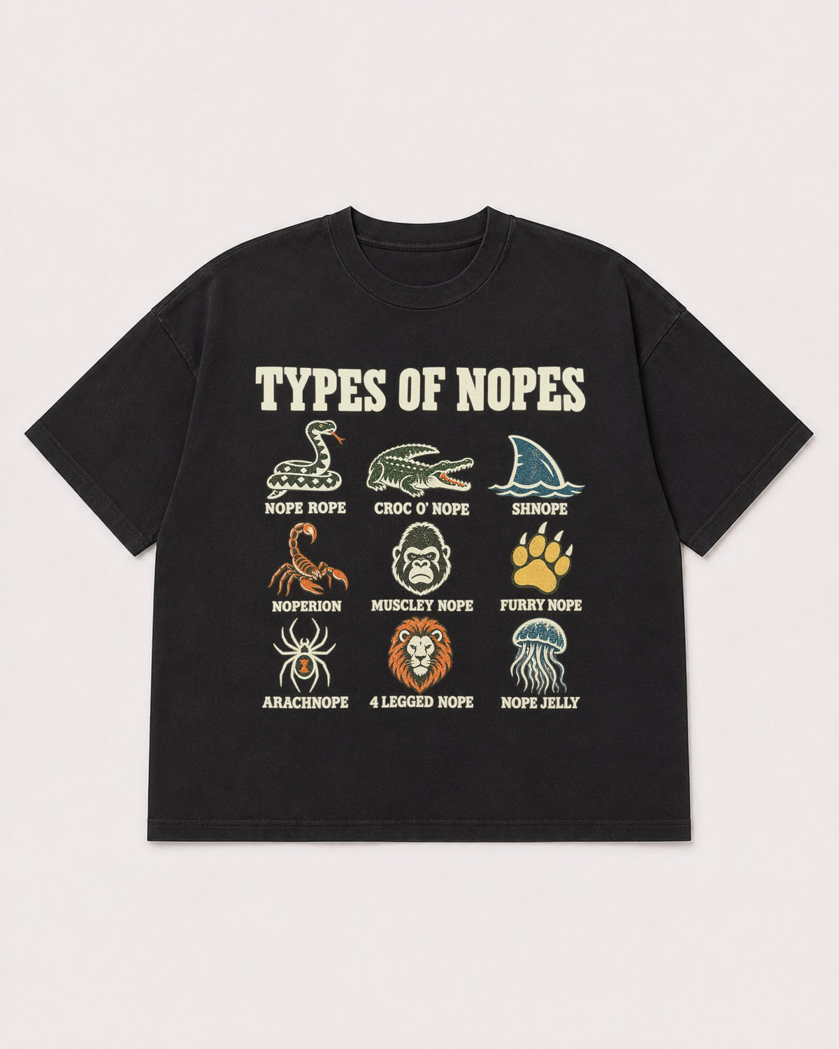 Mockup Boxy Heavyweight Tee Black product