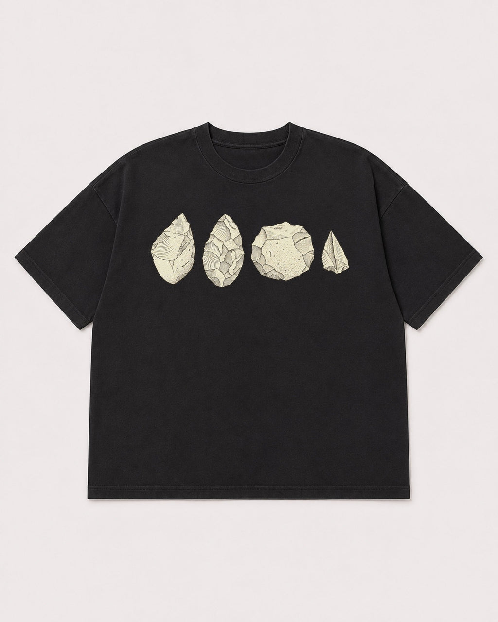 Mockup Boxy Heavyweight Tee Black product