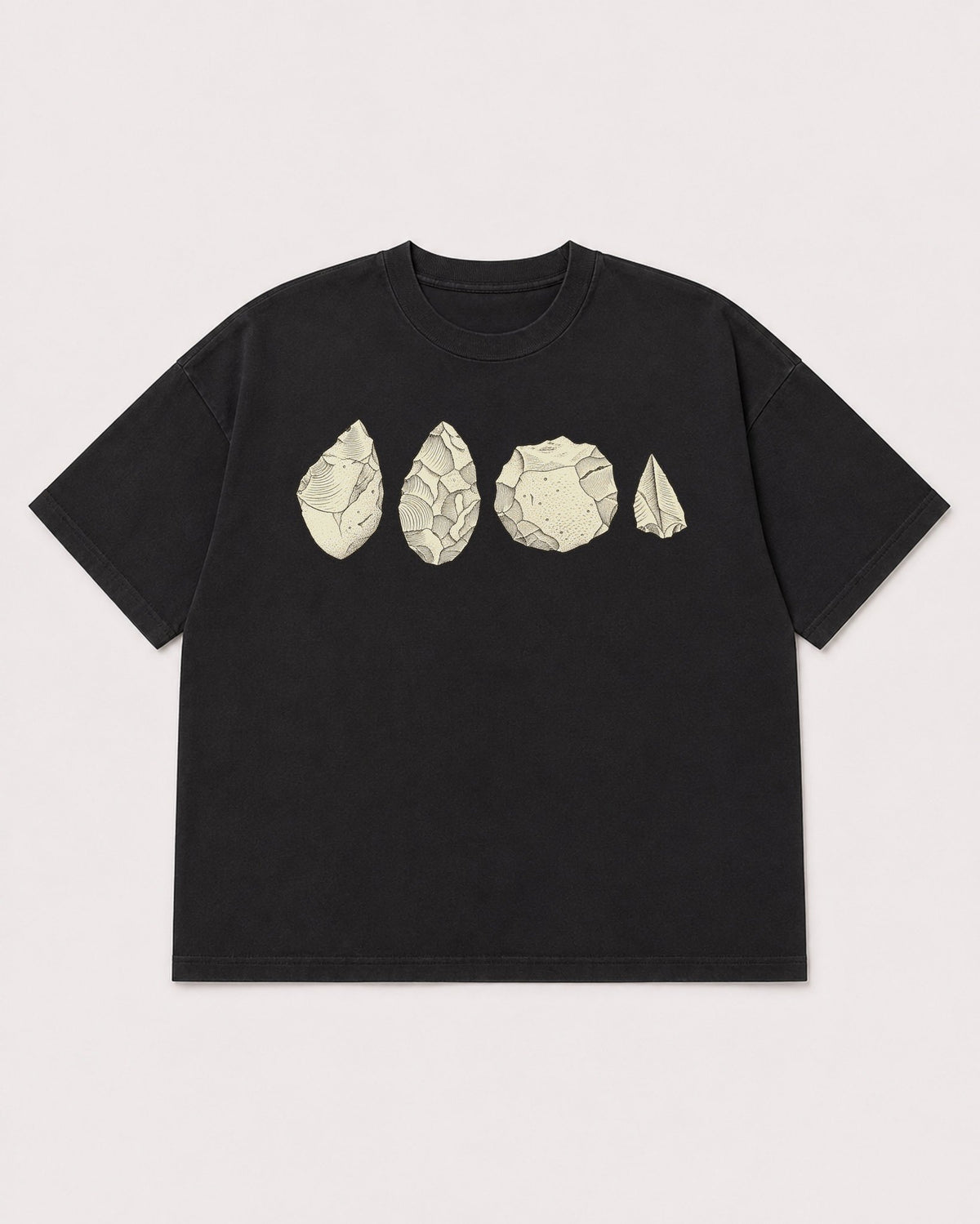 Mockup Boxy Heavyweight Tee Black product