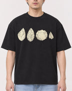 Mockup Boxy Heavyweight Tee Black male close-up 13