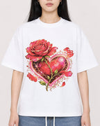 Mockup Boxy Heavyweight Tee White female close-up 01