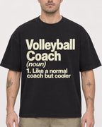 Mockup Boxy Heavyweight Tee Black male close-up 48