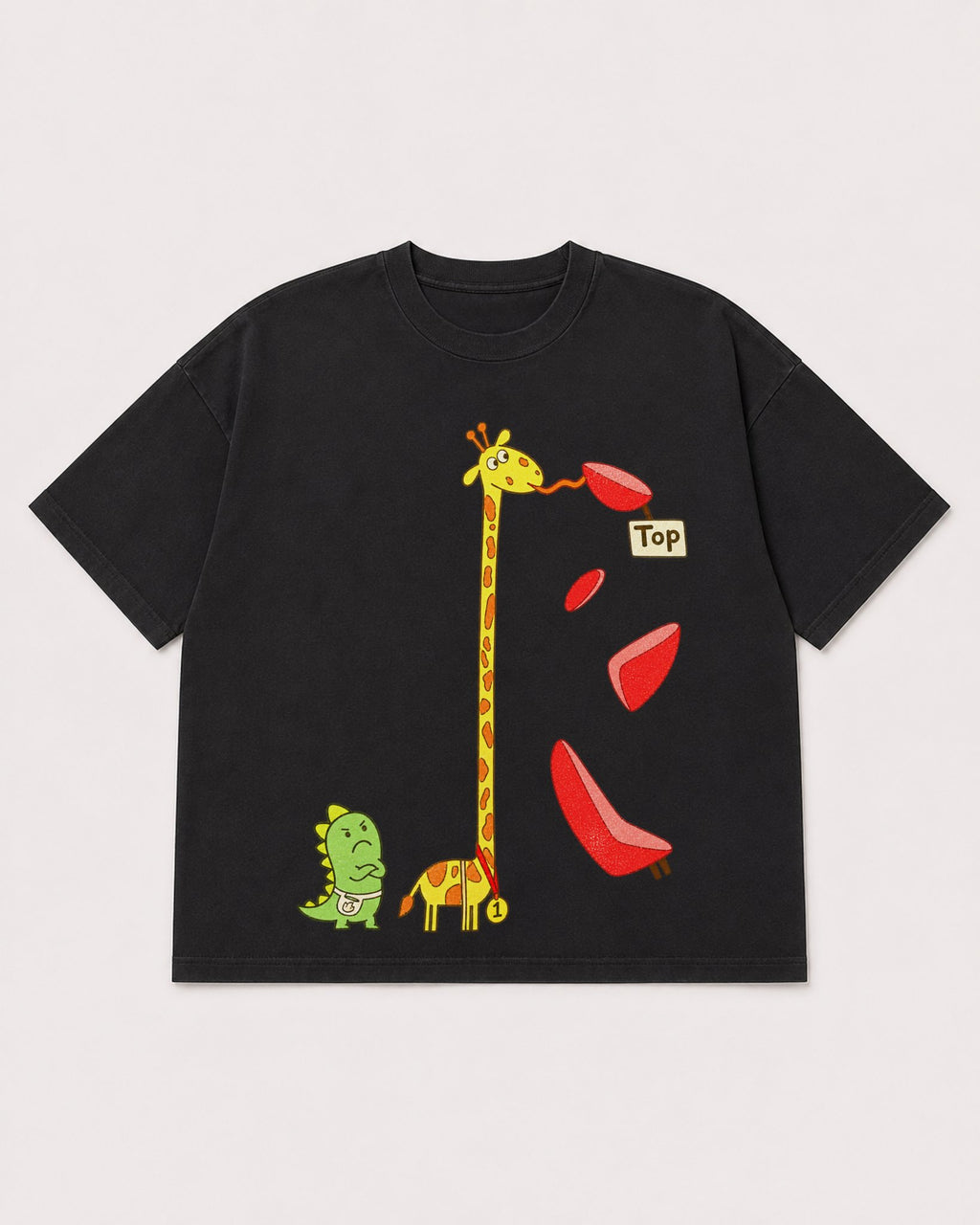 Mockup Boxy Heavyweight Tee Black product